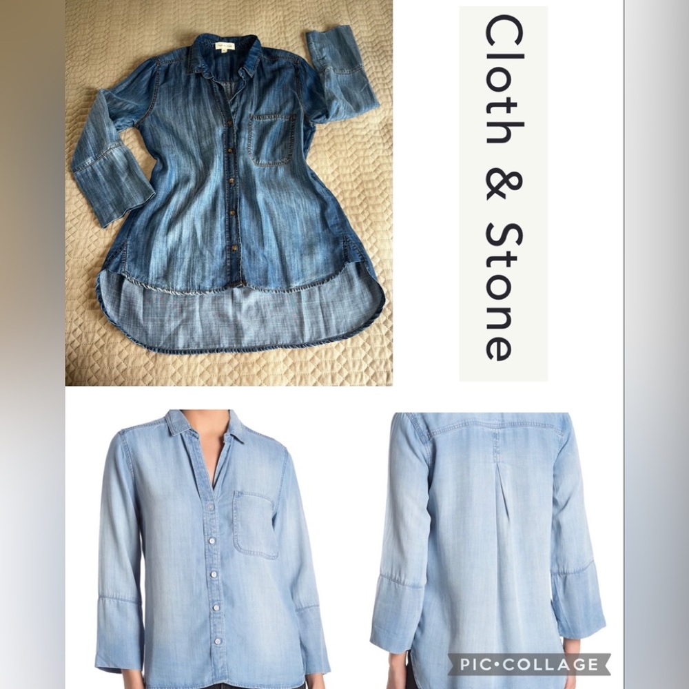 Cloth & Stone denim button up